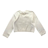 Twinset Schlichtes, geknöpftes, cremefarbenes Bolero für Mädchen
