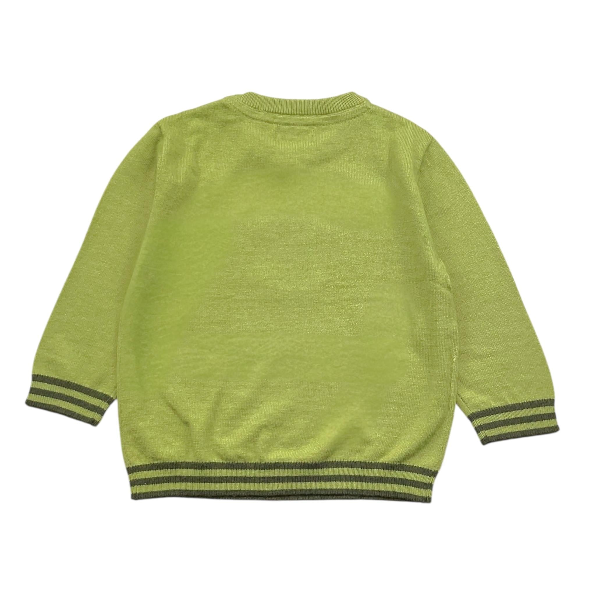 MAYORAL maglia girocollo tinta unita con stampa Verde per Neonato 23133 VERDE MAYORAL 