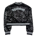 John Richmond Giubbino Tinta Unita Paillettato per Bambina RGP26047GB NERO JOHN RICHMOND 