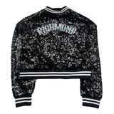 John Richmond Giubbino Tinta Unita Paillettato per Bambina RGP26047GB NERO JOHN RICHMOND 