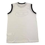 Diesel Jungen Tank Top mit Rundhalsausschnitt, einfarbig, mit Print, weiß