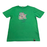 F**K T-Shirt Girocollo Tinta Unita con Stampa per Bambino FJ234105VE VERDE F**K 