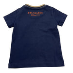 TRUSSARDI t-shirt girocollo tinta unita con stampa logo Blu per Neonato TIA25099TS BLU TRUSSARDI 
