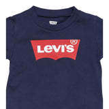 Levi'S T-Shirt Girocollo tinta unita con Logo Blu per Neonato 6E8157XXXX BLU LEVI'S 