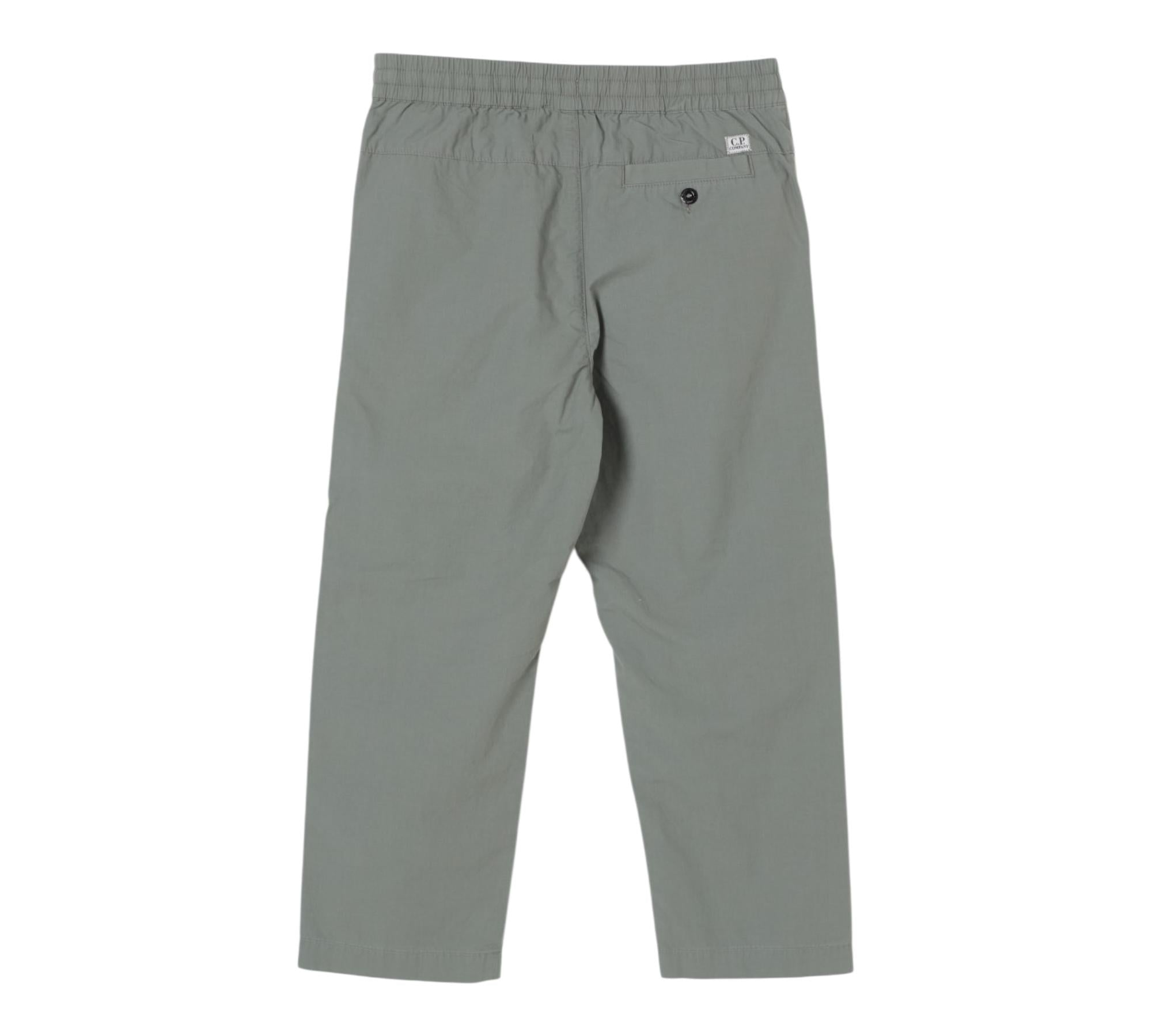 C.P. Company Pantalone Tinta Unita con Elastico In Vita per Bambino CMP00M VERDE C.P. COMPANY 