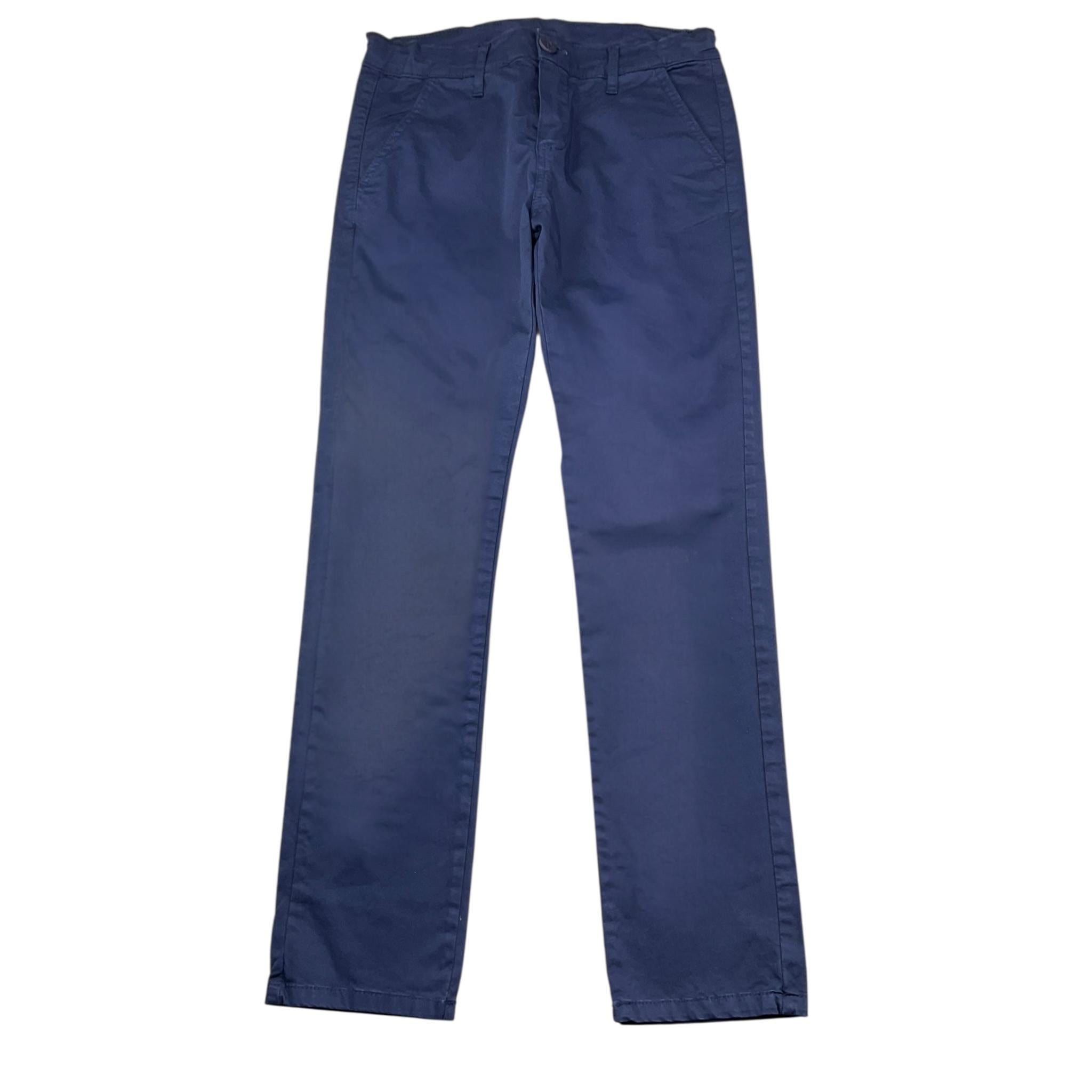 Never Too Pantalone Tinta Unita con Girovita Regolabile per Bambino NT1322R BLU NEVER TOO 