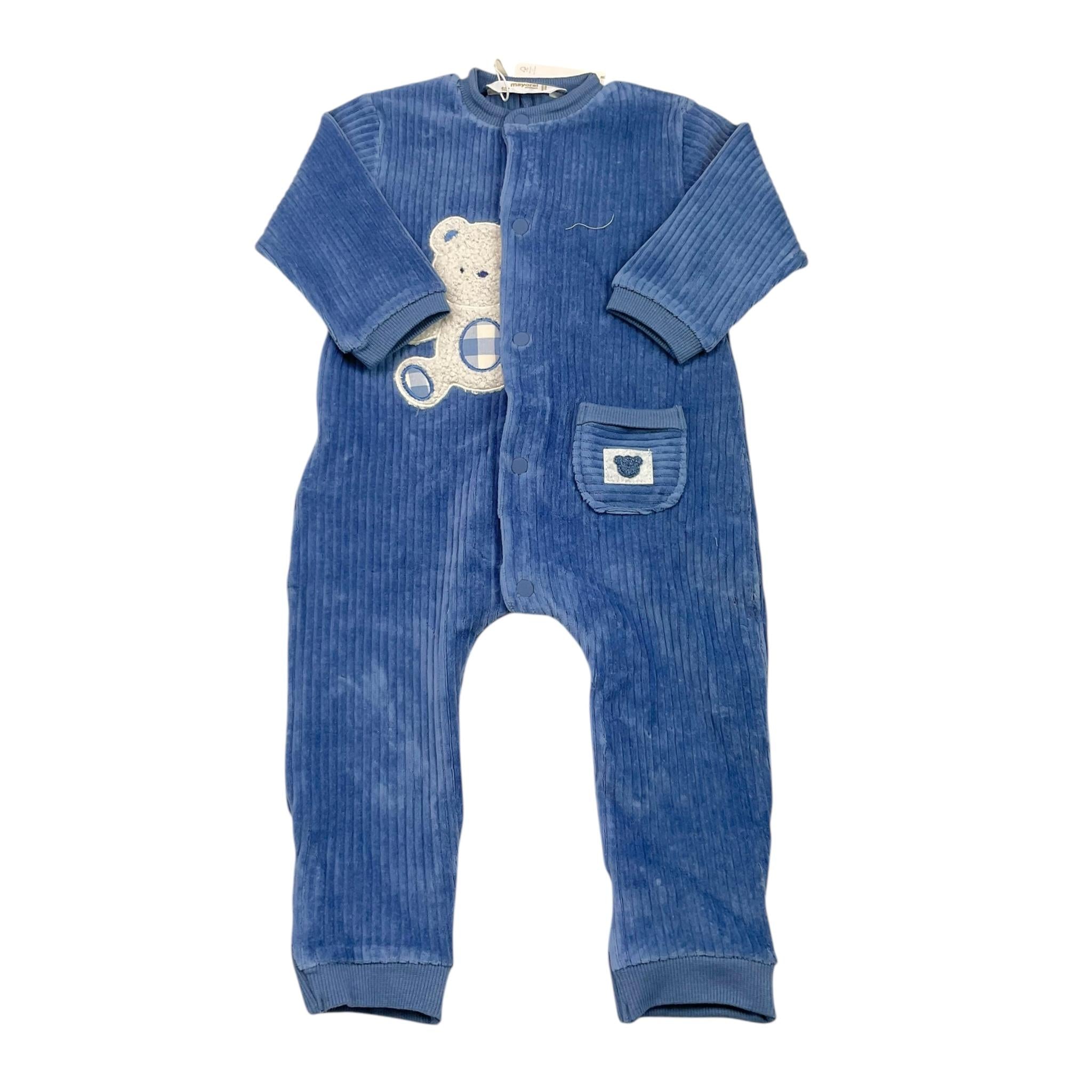 MAYORAL tutina manica lunga con bottoni Azzurro per Neonato 27955 AZZURRO MAYORAL 