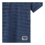 Timberland Polo Mezza Manica Tinta Unita Logata per Bambino T60063 BLU TIMBERLAND 
