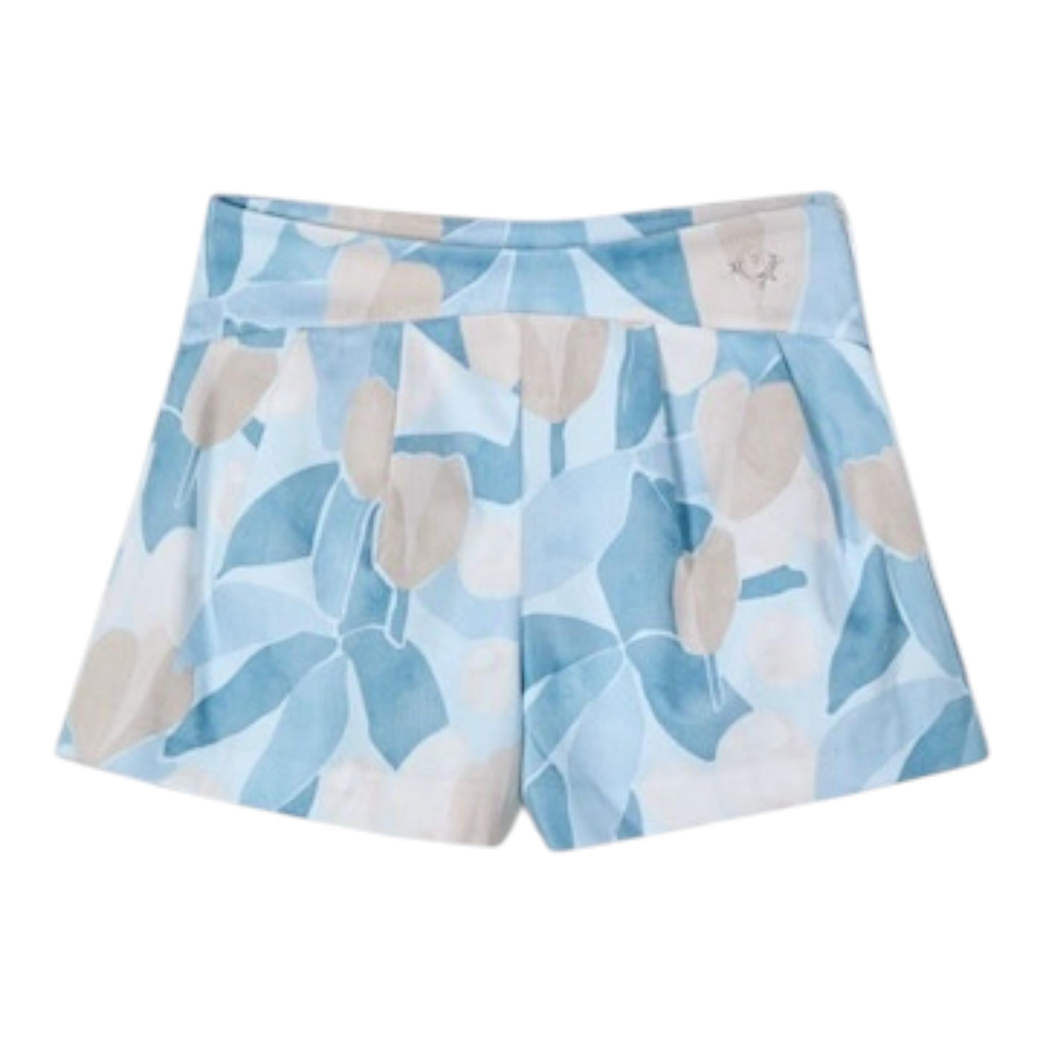 Mayoral Short Tinta Unita con Fantasia per Bambina 3905J AZZURRO MAYORAL 