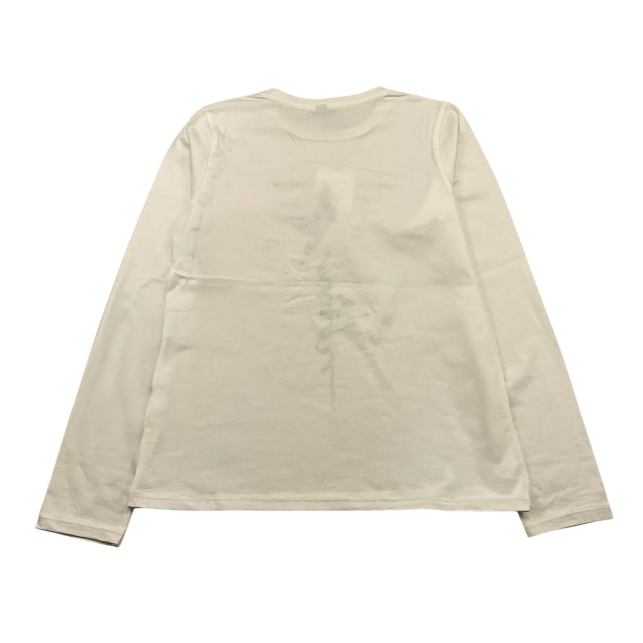 DIXIE shirt girocollo tinta unita con stampe in contrasto Panna per Bambina LB62030G34 PANNA DIXIE 