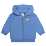 Carre'Ment Beau Zip Up Hoodie Uni Blau Für Jungen
