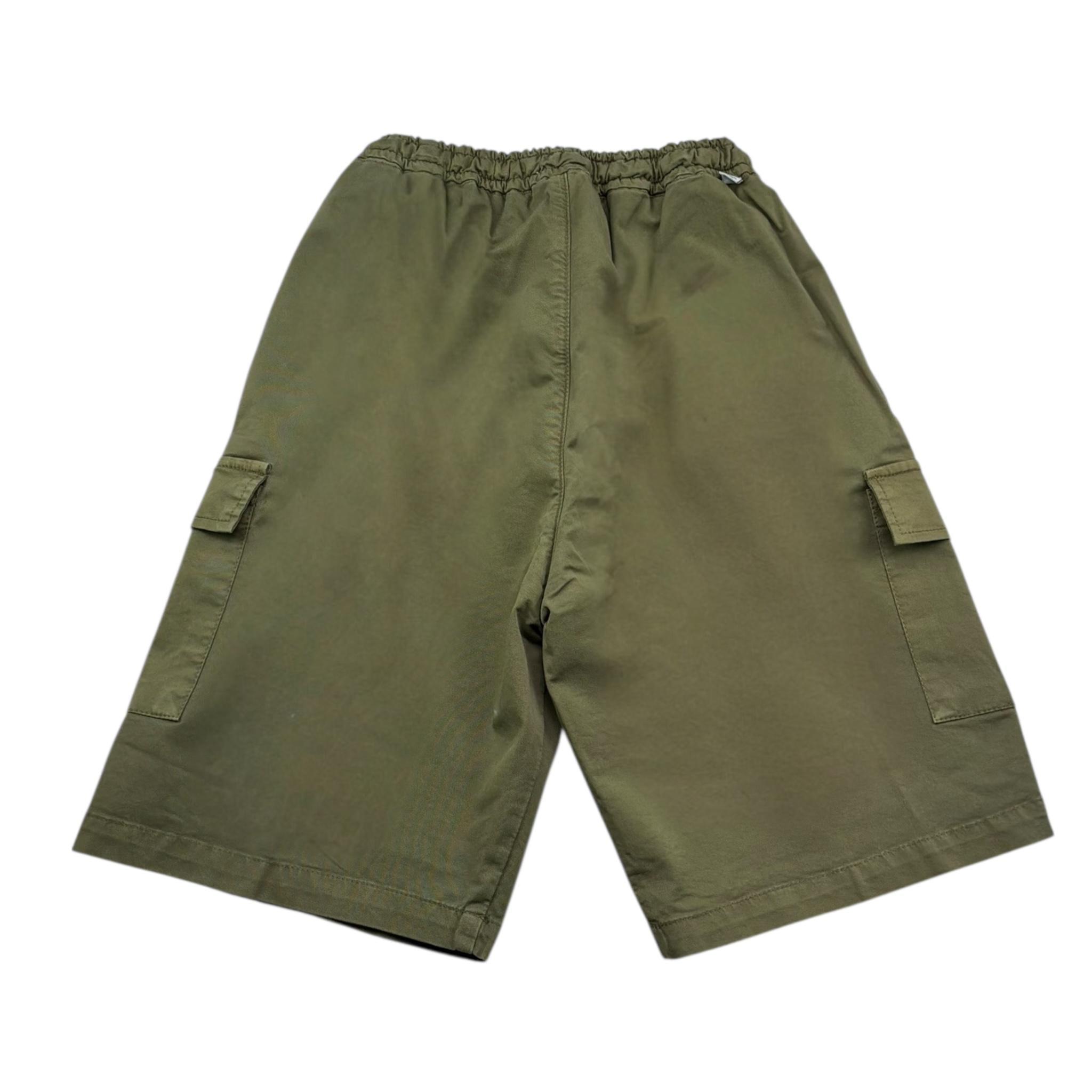 Manuel Ritz Bermuda Tinta Unita con Elastico In Vita per Bambino MR3008X VERDE MANUEL RITZ 