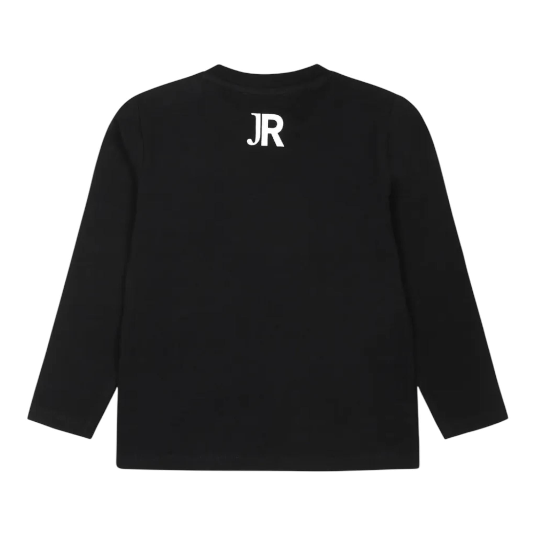 JOHN RICHMOND shirt girocollo tinta unita con stampa Nero per Neonata RIA24066TSX NERO JOHN RICHMOND 
