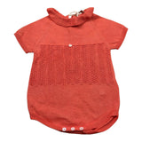 Wedoble Pagliaccetto Mezza Manica Tinta Unita per Neonata V2506305A CORALLO WEDOBLE 