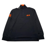 SUN68 polo manica lunga tinta unita con logo in contrasto Nero per Bambino A44312J NERO SUN68 