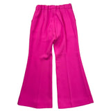 Miss Blumarine Einfarbige Hose mit elastischer Taille, ausgestelltes Modell, Fuchsia, für Mädchen