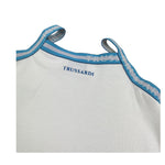 Trussardi Abito Tinta Unita con Profili Logati per Bambina TGP26071VE BIANCO TRUSSARDI 
