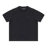 Emporio Armani T-Shirt Girocollo Tinta Unita con Logo per Bambino EB000166X BLU EMPORIO ARMANI 
