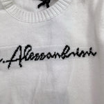 DANIELE ALESSANDRINI maglia girocollo tinta unita con stampa Bianco per Bambino 1291W00040J BIANCO DANIELE ALESSANDRINI 