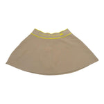 Elisabetta Franchi Gonna Tinta Unita con Stampa Logo per Bambina EFGO153 BEIGE ELISABETTA FRANCHI 