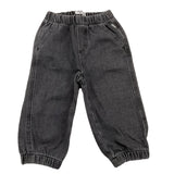 IL GUFO jeans tinta unit con elastico in vita Nero per Bambino A24PL427J0048 NERO IL GUFO 