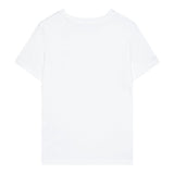 Calvin Klein T-Shirt Girocollo Tinta Unita con Logo per Bambino IU0IU0683 BIANCO CALVIN KLEIN 