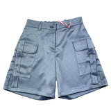 Vicolo Kurze Bermuda Modell Einfarbig Mit Elastischer Taille Hellblau Für Mädchen