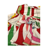 Emilio Pucci Kleid ärmellos Print Fantasy mit mehrfarbigen Rüschen für Mädchen
