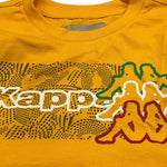 KAPPA shirt girocollo tinta unita con stampa Senape per Bambino 331W6QW SENAPE KAPPA 