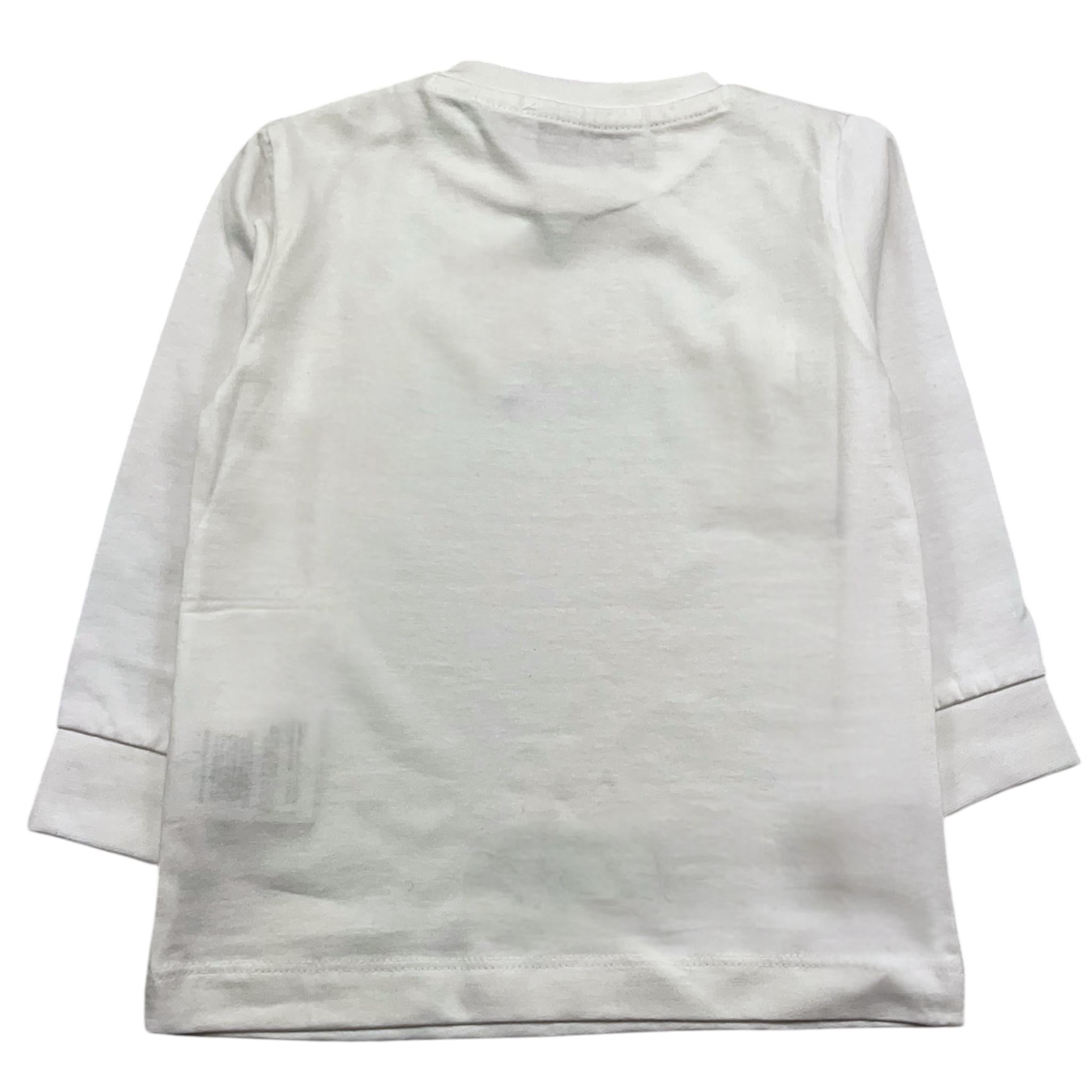 CESARE PACIOTTI shirt girocollo tinta unita cn stampa logo Bianco per Neonato TSP5306BX BIANCO CESARE PACIOTTI 