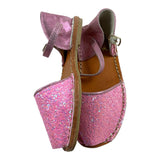 Colors Of California – Rosa Glitzer-Espadrilles in Volltonfarbe für Mädchen