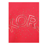 MICHAEL KORS felpa chiusa con cappuccio tinta unita cn brillantini Rosa per Bambina R15211 ROSA MICHAEL KORS 