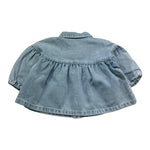 Moschino Camicia In Denim Tinta Unita con Logo per Neonata MDS02K AZZURRO MOSCHINO 