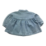 Moschino Camicia In Denim Tinta Unita con Logo per Neonata MDS02K AZZURRO MOSCHINO 