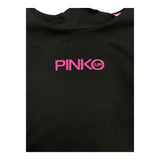 PINKO abito tinta unita con stampa Nero per Bambina F4PIBGDR198 NERO PINKO 