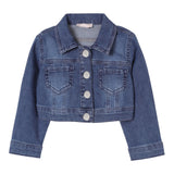 Liu Jo Giubbino In Denim Tinta Unita per Bambina KA5044J BLU LIU JO 