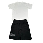 Refrigiwear Completo 2 Pezzi T-Shirt - Bermuda Bicolore per Neonato R1102W25N BIANCO/NERO REFRIGIWEAR 