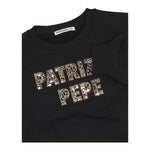 PATRIZIA PEPE felpa chiusa girocollo tinta unita con stampa logo paillettata Nero per Bambina 7M0872 NERO PATRIZIA PEPE 