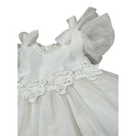 Amaya Abito Giromanica tinta unita con Tulle Bianco per Neonata 591002 BIANCO AMAYA 