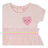 Billieblush Abito Tinta Unita Mezza Manica con Tulle per Neonata U21007 ROSA BillIEBLUSH 