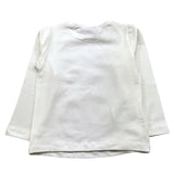 MAYORAL shirt girocollo tinta unita con stampa in contrasto Bianco per Neonata 4067122N BIANCO MAYORAL 