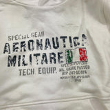 AERONAUTICA MILITARE felpa tinta unita con cappuccio e stampa Bianco per Bambino 242FE0001AJRF758 BIANCO AERONAUTICA MILITARE 