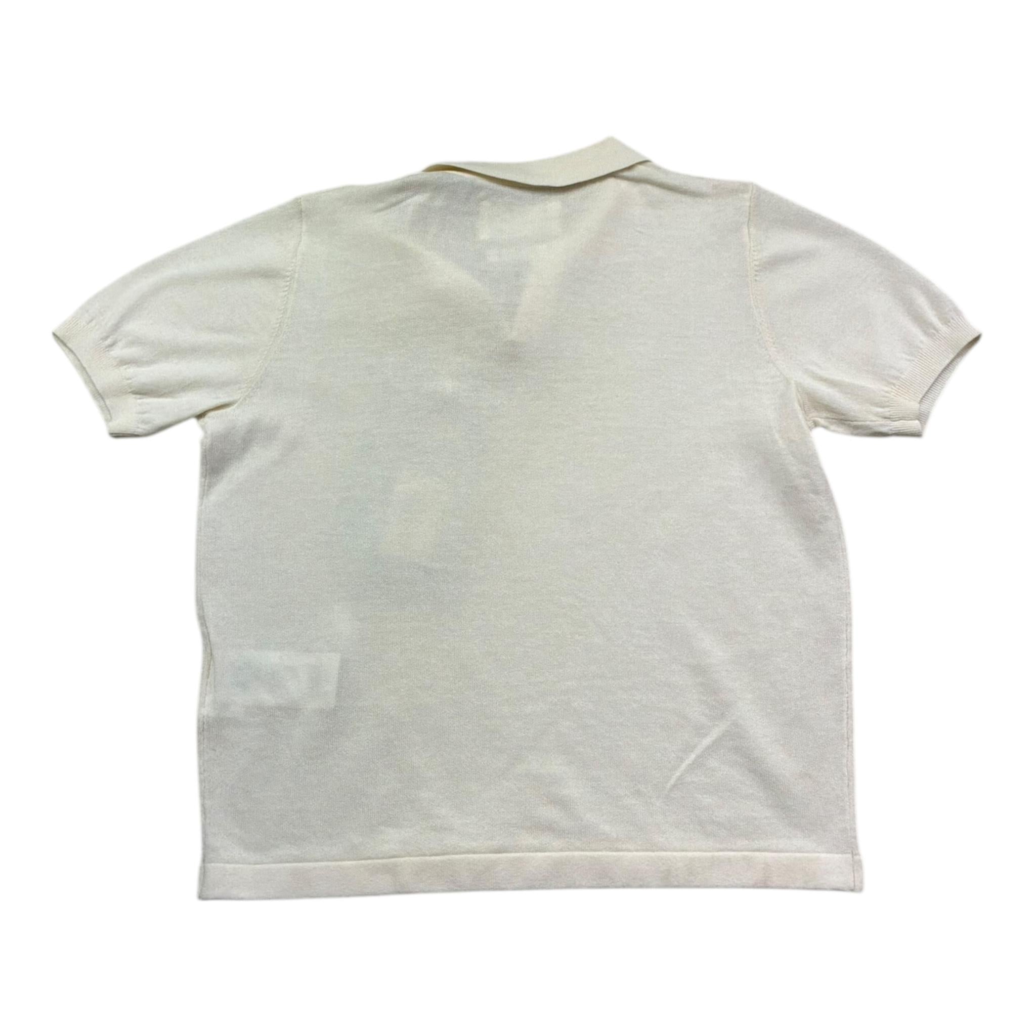 Saint Barth Polo Tinta Unita Mezza Manica per Bambino 00095L BEIGE SAINT BARTH 