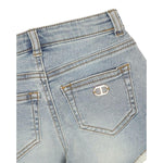 Twinset Short In Denim Tinta Unita con Girovita Regolabile per Bambina 251GJ2521XXX AZZURRO TWINSET 