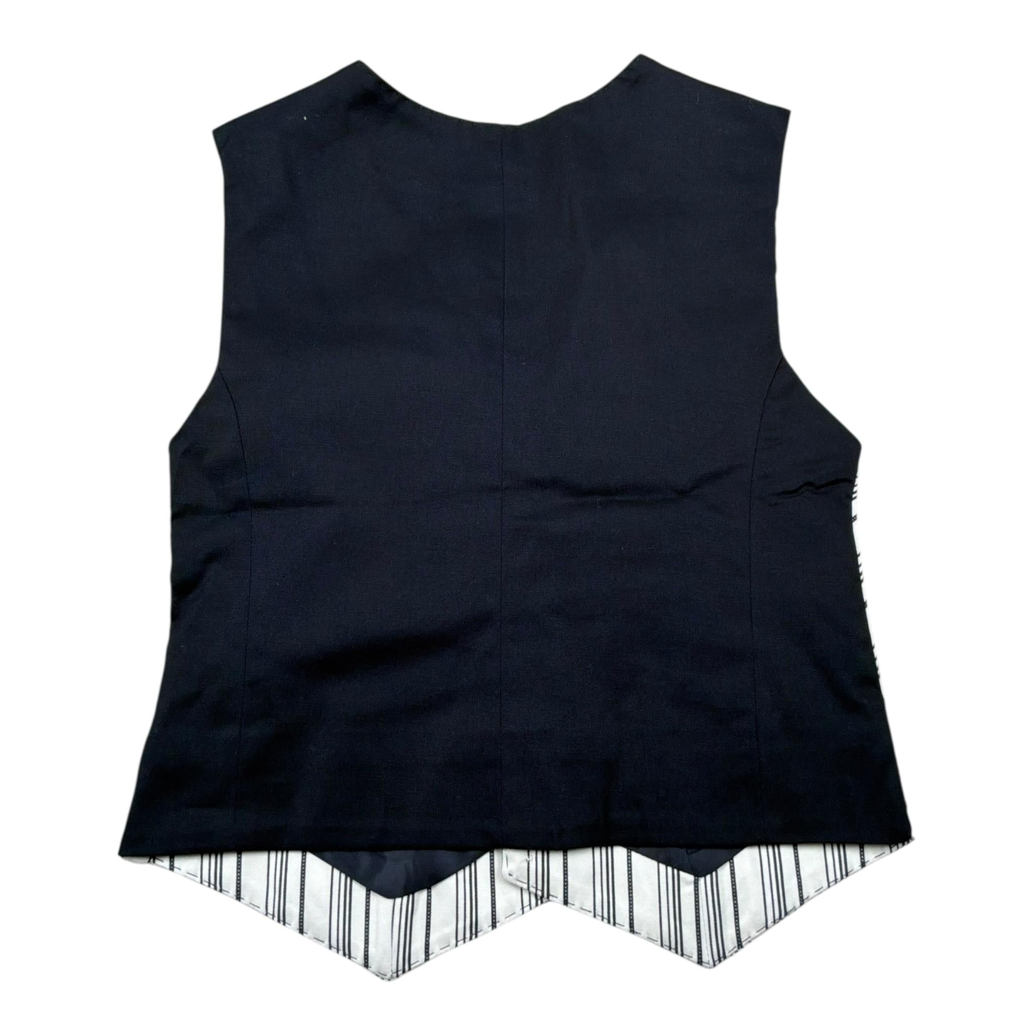 Manuell & Frank Gilet Tinta Unita con Fantasia per Bambino MF5150R BIANCO MANUELL & FRANK 