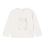 MAYORAL shirt girocollo tinta unita con stampa Bianco per Neonata 116 BIANCO MAYORAL 