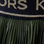MICHAEL KORS gonna tinta unita con elastico logato Verde per Bambina R13129 VERDE MICHAEL KORS 