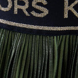 MICHAEL KORS gonna tinta unita con elastico logato Verde per Bambina R13129 VERDE MICHAEL KORS 