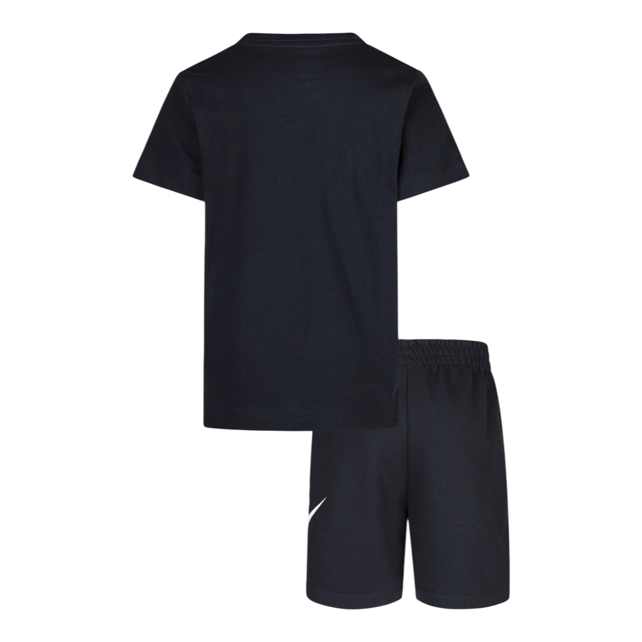 Nike Completo 2 Pezzi T-Shirt-Bermuda Tinta Unita per Bambino 86L596X NERO NIKE 