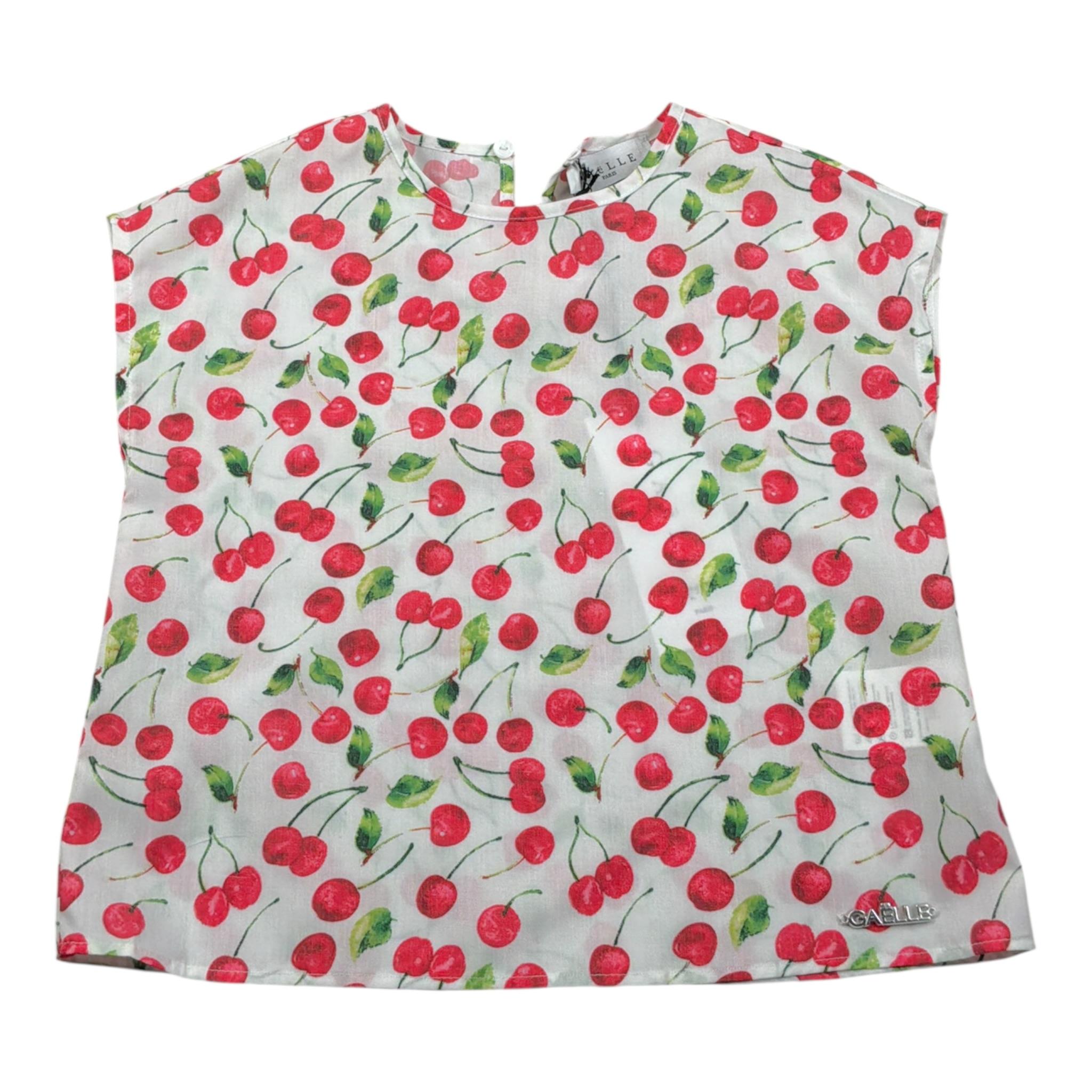 Gaelle Top tinta unita con Stampa Bianco per Bambina 2746M00494 BIANCO GAELLE 